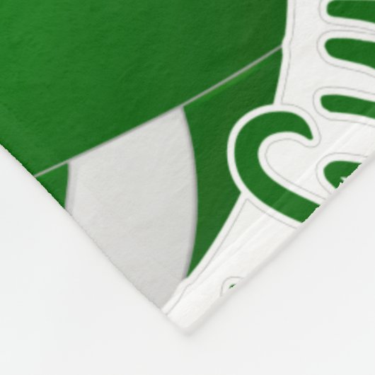 Mädchenklub mit weißem Volleyballplatz Fleecedecke (Ecke)