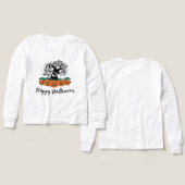 Mädchenlanges Shirt zu Halloween (Design Vorderseite & Rückseite)