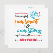 MÄDCHENLEISTUNG MÄDCHEN MÄDCHEN POWER SHIRT (Vorne/Hinten)