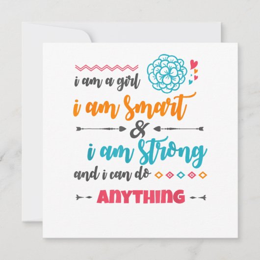 MÄDCHENLEISTUNG MÄDCHEN MÄDCHEN POWER SHIRT (Vorderseite)