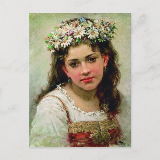 Mädchenleiter Postkarte (Vorderseite)