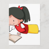Mädchenlektüre Postkarte (Vorderseite)