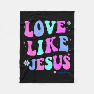 Mädchenliebe wie Jesus Süße christliche Teenager-F Fleecedecke