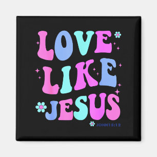 Mädchenliebe wie Jesus Süße Christliche Teenager-F Magnet