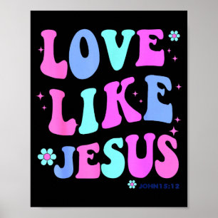 Mädchenliebe wie Jesus Süße Christliche Teenager-F Poster