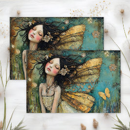 MÄDCHENMÄDCHEN - DEKOUPAGE SEIDENPAPIER