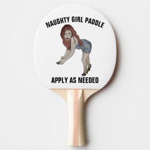 MÄDCHENMÄDCHEN; Pingpongpaddel Tischtennis Schläger