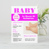 Mädchenmagazin Foto PERSONALIEN Einladung (Stehend Vorderseite)