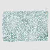 Mädchenminze, weiße Leoparden Golfhandtuch (Horizontal)