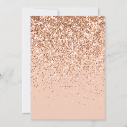 Mädchenmoderne Pfirsichtypografie Geburtstag (Rückseite)