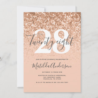 Mädchenmoderne Pfirsichtypografie Geburtstag