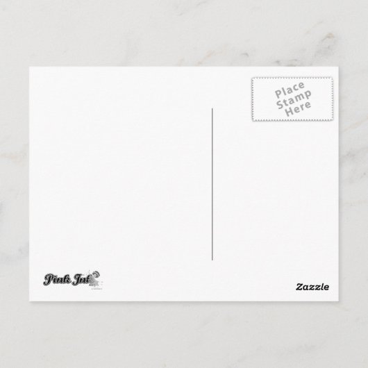 Mädchenmonkey-Graduate Postkarte (Rückseite)