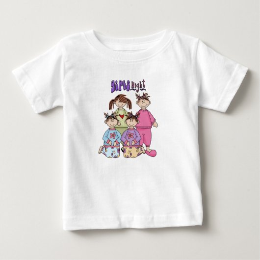 Mädchennacht Baby T-shirt (Vorderseite)