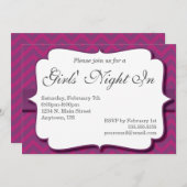 Mädchennacht bei der Einladung (Vorne/Hinten)