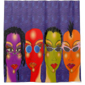 Mädchennacht Duschvorhang (Vorderseite)