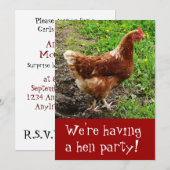 Mädchennacht! Einladung zu Bacheloretten (Vorne/Hinten)