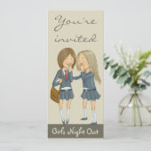 Mädchennacht heraus einladung (Stehend Vorderseite)