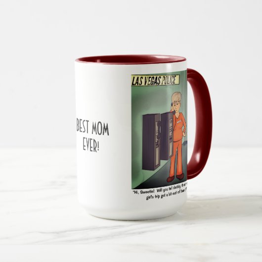 Mädchennachtsmüttertag Große Combo-Tasse Tasse (VorderseiteRechts)