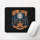 Mädchennachtszunge Coven Halloween Design Spooky F Mousepad (Mit Mouse)