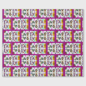 Mädchenname Aria, Geburtstag Geschenkpapier (Flach)