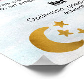 Mädchenname bedeutet Foto Moderne Liebe zum Mond Poster (Ecke)