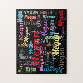 Mädchenname/Boy-Name in vielen Stilen und Farben Puzzle