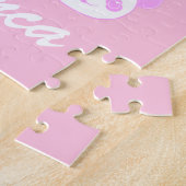 Mädchenname Eigener Brief in Rosa Puzzle (Seite)