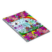 Mädchenname Hannah Hand gezeichnete Whimsikale Blu Notizblock (Rechte Seite)