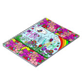 Mädchenname Hannah Hand gezeichnete Whimsikale Blu Notizblock (Linke Seite)