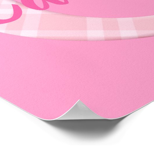 Mädchenname Karierter Buchstabe C Poster (Ecke)