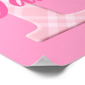 Mädchenname Karierter Buchstabe D Poster (Ecke)