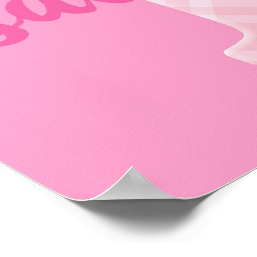 Mädchenname Karierter Buchstabe I Poster (Ecke)