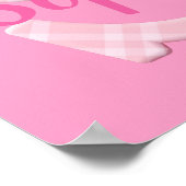 Mädchenname Karierter Buchstabe S Poster (Ecke)