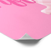 Mädchenname Karierter Buchstabe T Poster (Ecke)