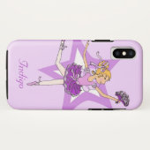 Mädchenname tanzende ballerina blonde lila Fall Case-Mate iPhone Hülle (Rückseite (Horizontal))