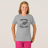 Mädchenname Track und Field Custom Team Name Sport T-Shirt (Vorne ganz)