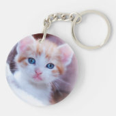 Mädchenname und Monogramm Imitate Pine Green Foil Schlüsselanhänger (Rückseite)