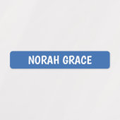 Mädchenname: wasserdicht, Meerjungfarbe Etiketten (Design 2)