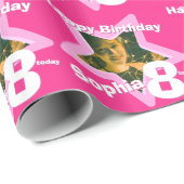 Mädchennamensalter 8 addiert Ihre Geschenkpapier (Rolleneckpunkt)