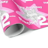 Mädchennamensalter addiert Ihre Geschenkpapier (Rolleneckpunkt)