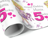 Mädchennamensalter gemusterte Verpackung des Geschenkpapier (Rolleneckpunkt)