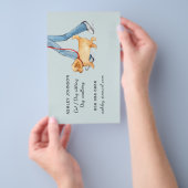 Mädchennetze blau, Hundwanderung Flyer (Handgriff)
