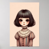 Mädchenporträt Poster (Vorne)
