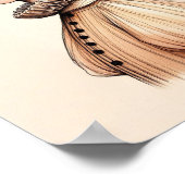 Mädchenporträt Poster (Ecke)