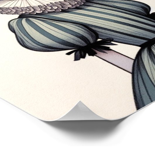 Mädchenporträt Poster (Ecke)