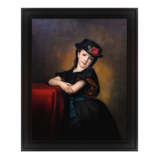 Mädchenporträt von Samuel Baruch Ludwig Halle Fotodruck (Vorne)