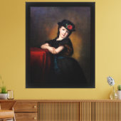 Mädchenporträt von Samuel Baruch Ludwig Halle Leinwanddruck (Insitu (Wohnzimmer))