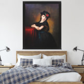 Mädchenporträt von Samuel Baruch Ludwig Halle Leinwanddruck (Insitu (Schlafzimmer))