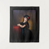 Mädchenporträt von Samuel Baruch Ludwig Halle Wandteppich (Vorderseite)