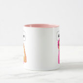 Mädchenpower bearbeitbarer Text Tasse (Zentrum)